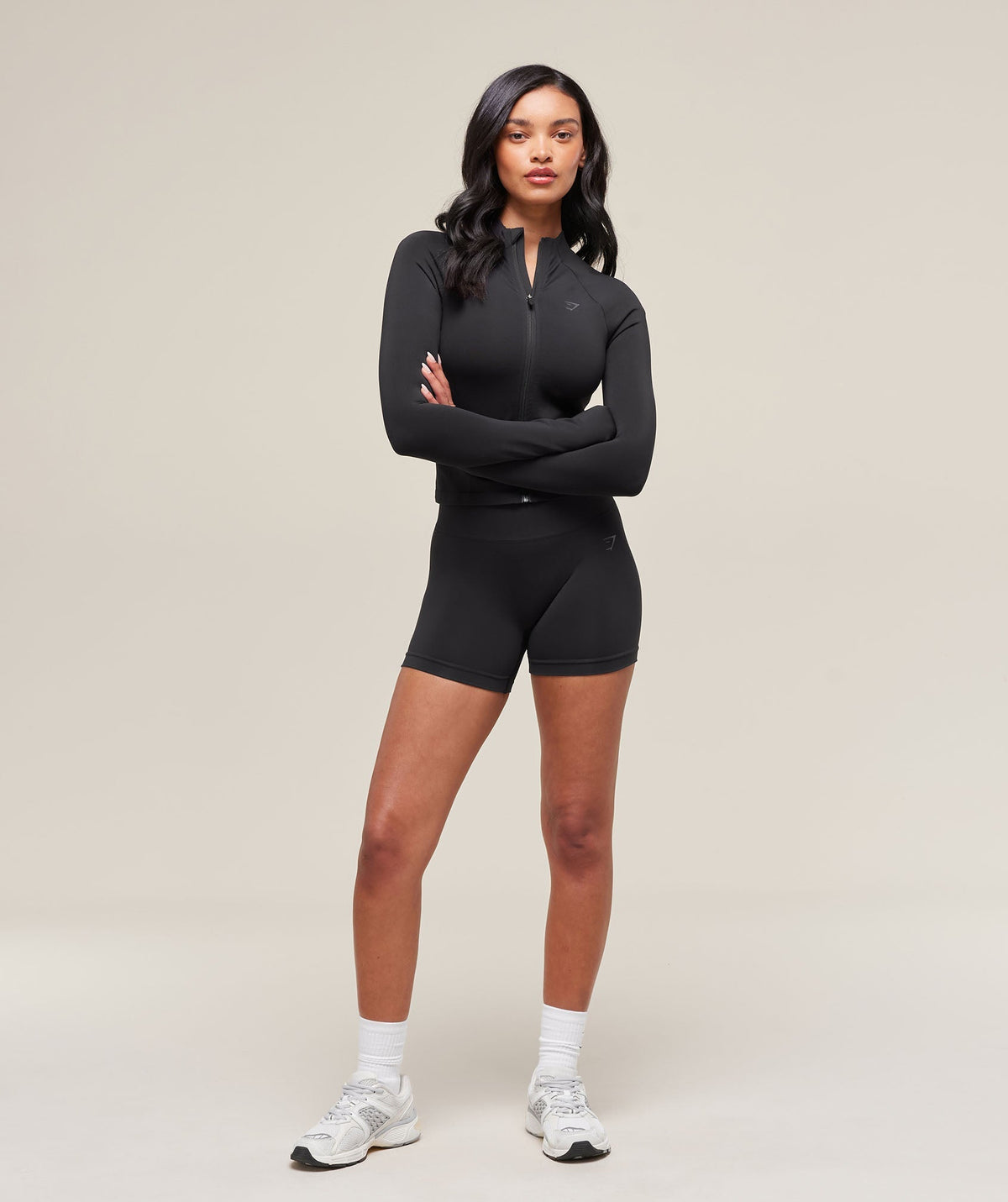 Gymshark Soft Sculpt Zip Up Jacket - Black - 4