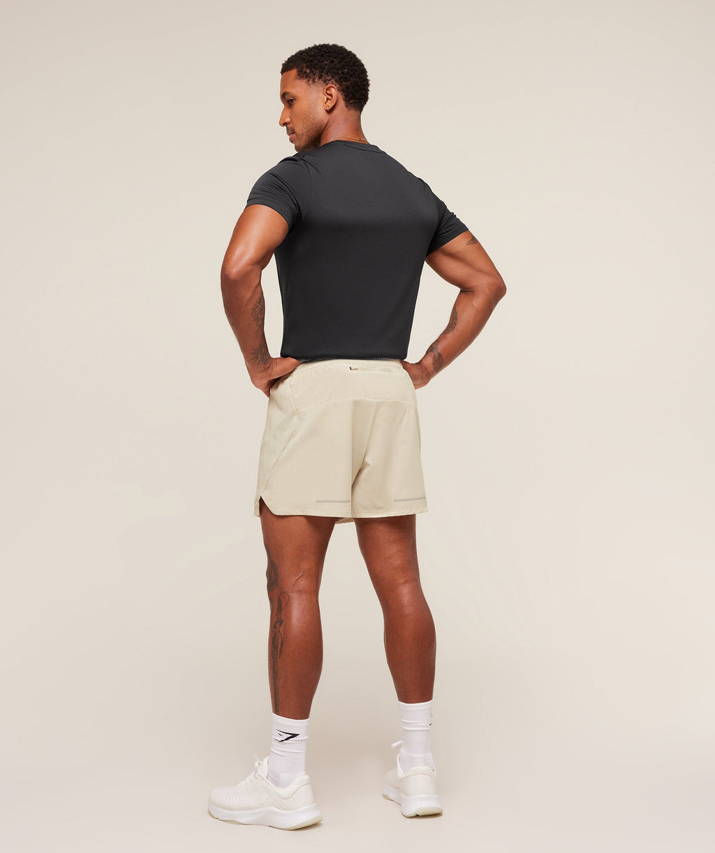 Gymshark Running 5" Shorts - Pebble Grey - 4