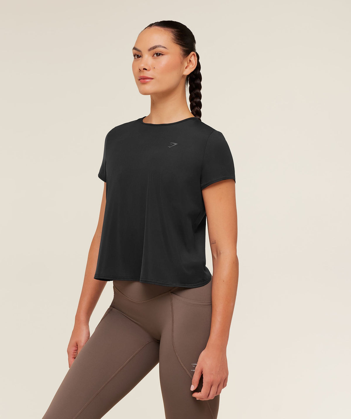 Gymshark Running Short Sleeve T-Shirt - Black - 3