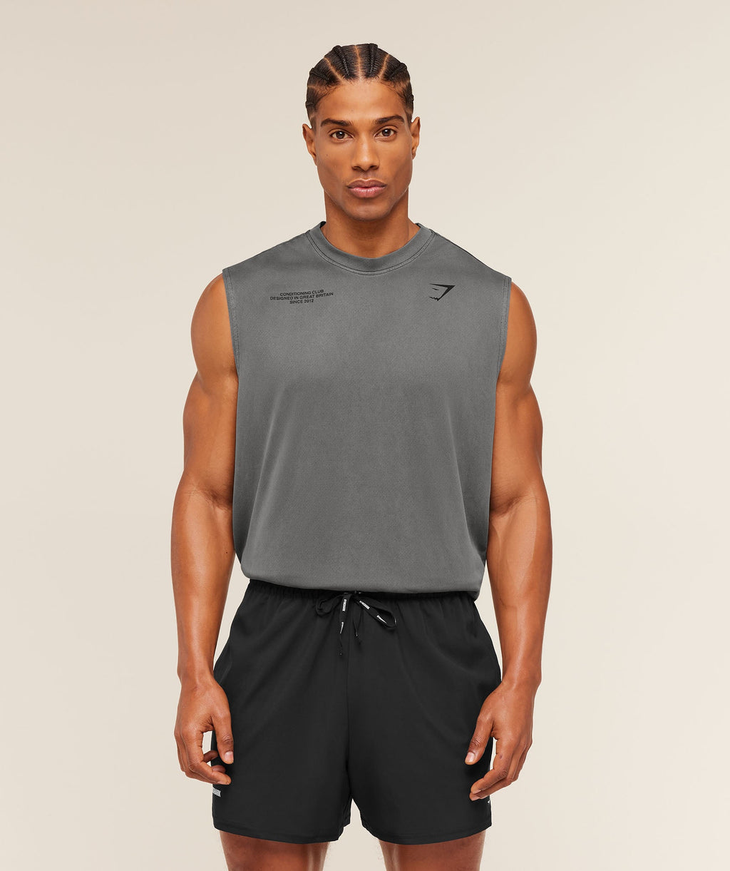 Gymshark Conditioning Club Washed Tank - Black/Wash - 3