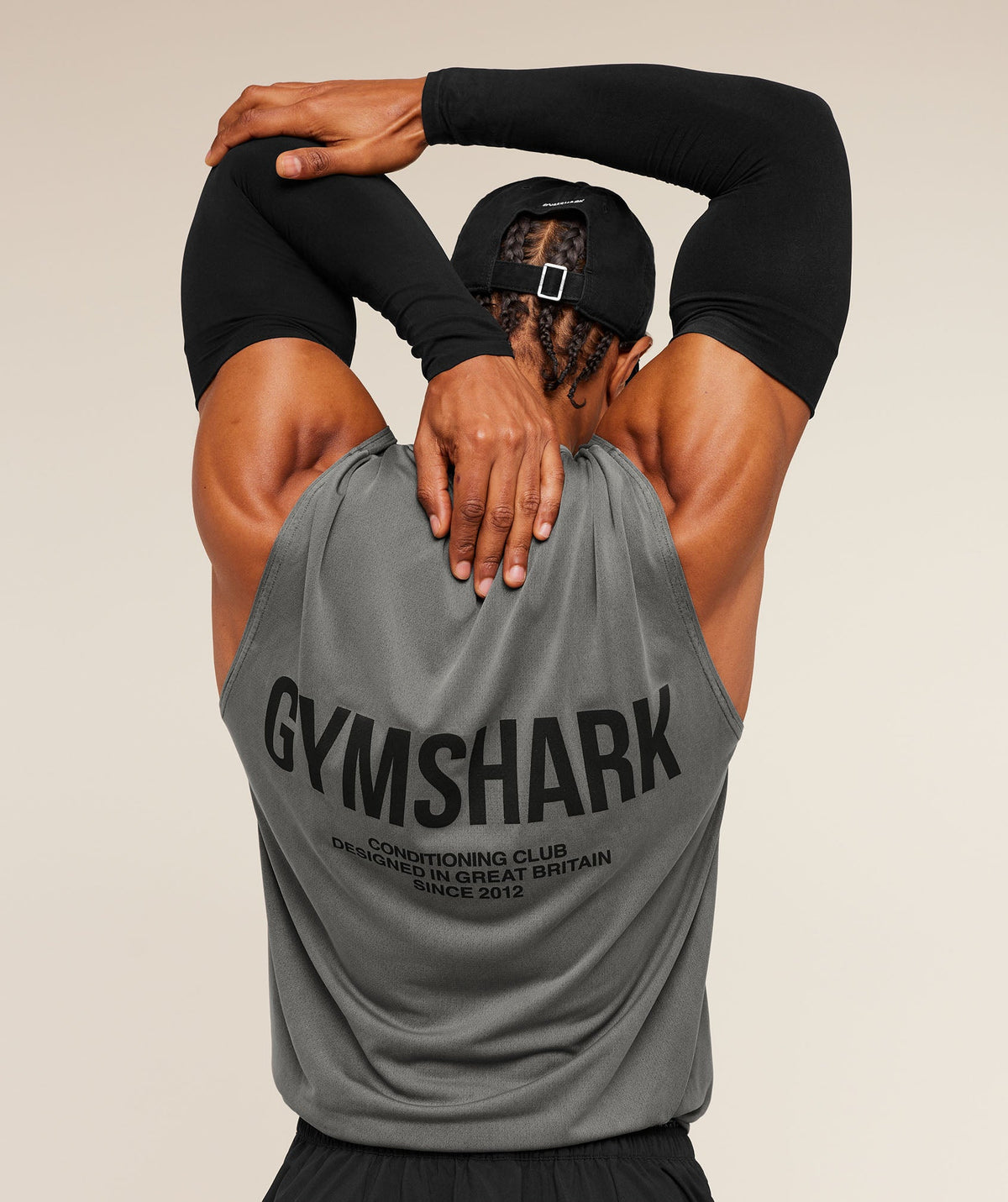Gymshark Conditioning Club Washed Tank - Black/Wash - 6