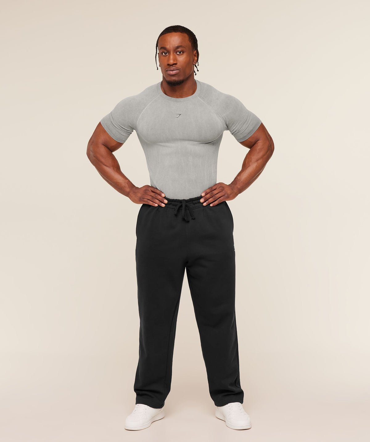 Gymshark Charge T-Shirt - Black/Wash - 4