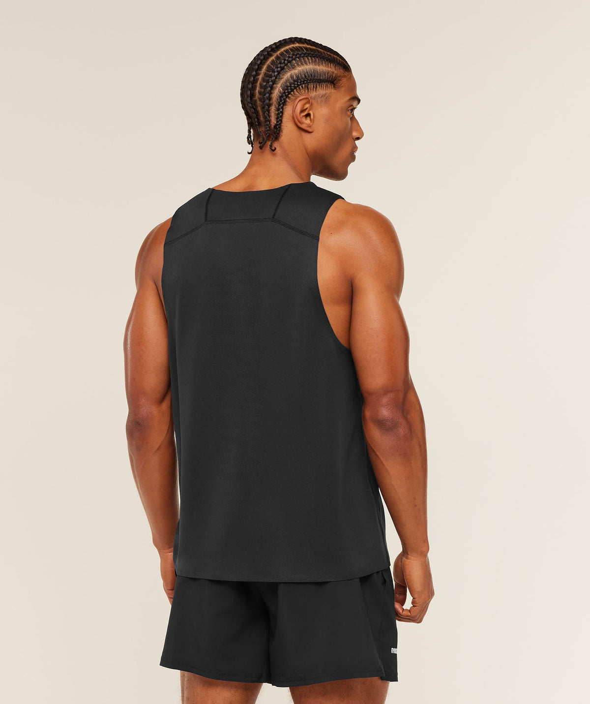 Gymshark Hybrid Engineered Jacquard Tank - Black - 3