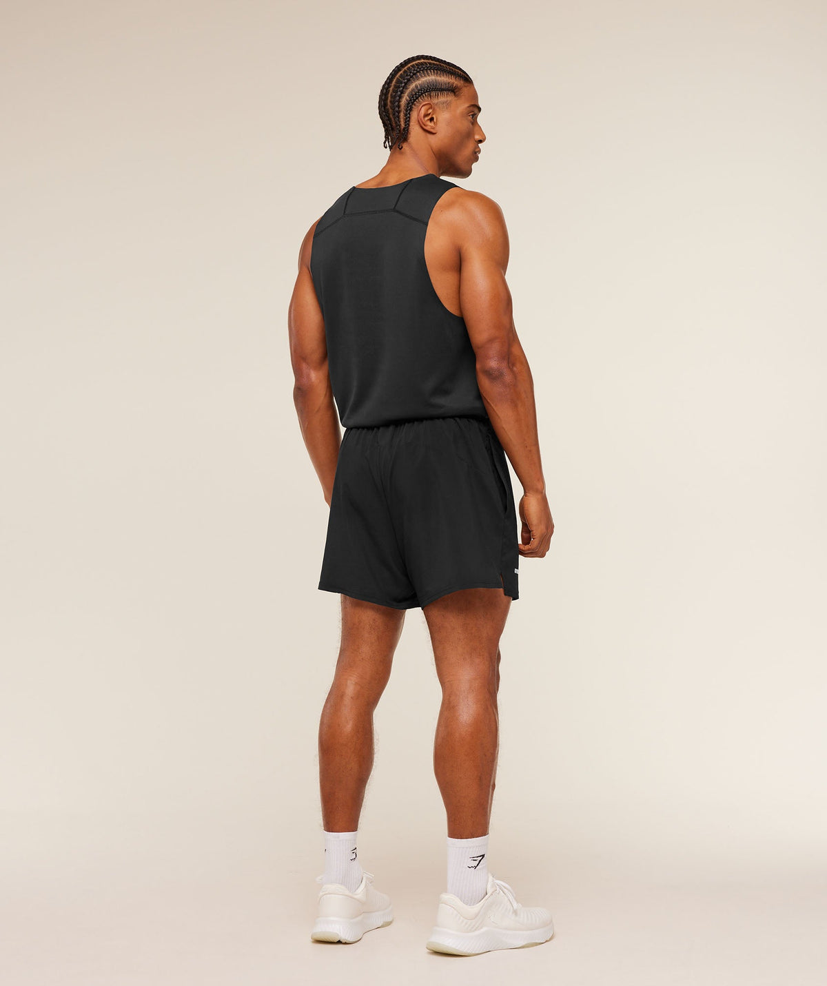 Gymshark Hybrid Engineered Jacquard Tank - Black - 5