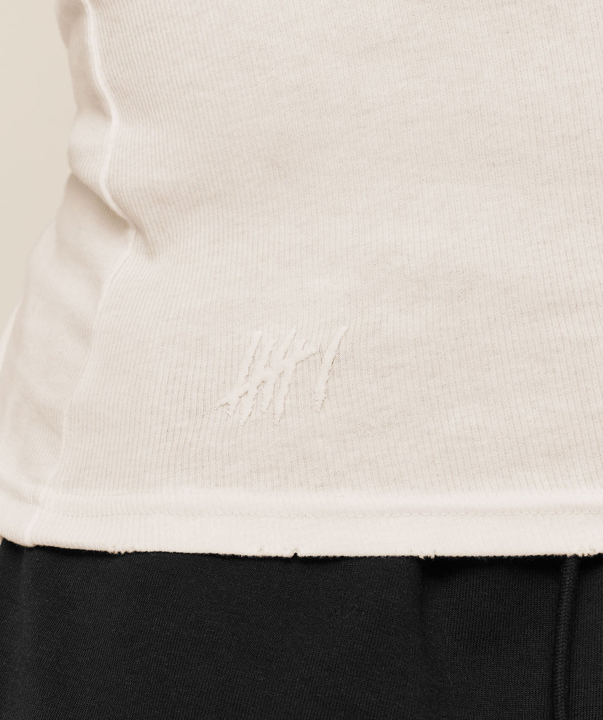 Gymshark x CBUM Ribbed Tank - Soft White - 8
