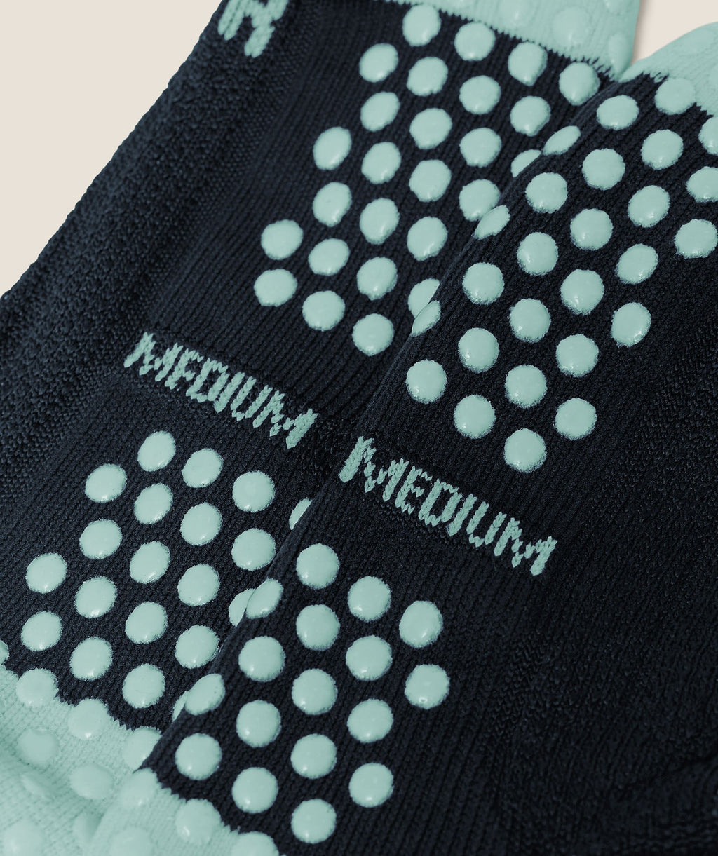Gymshark Hybrid Training Grip Socks Single - Black/Pop Turquoise - 4