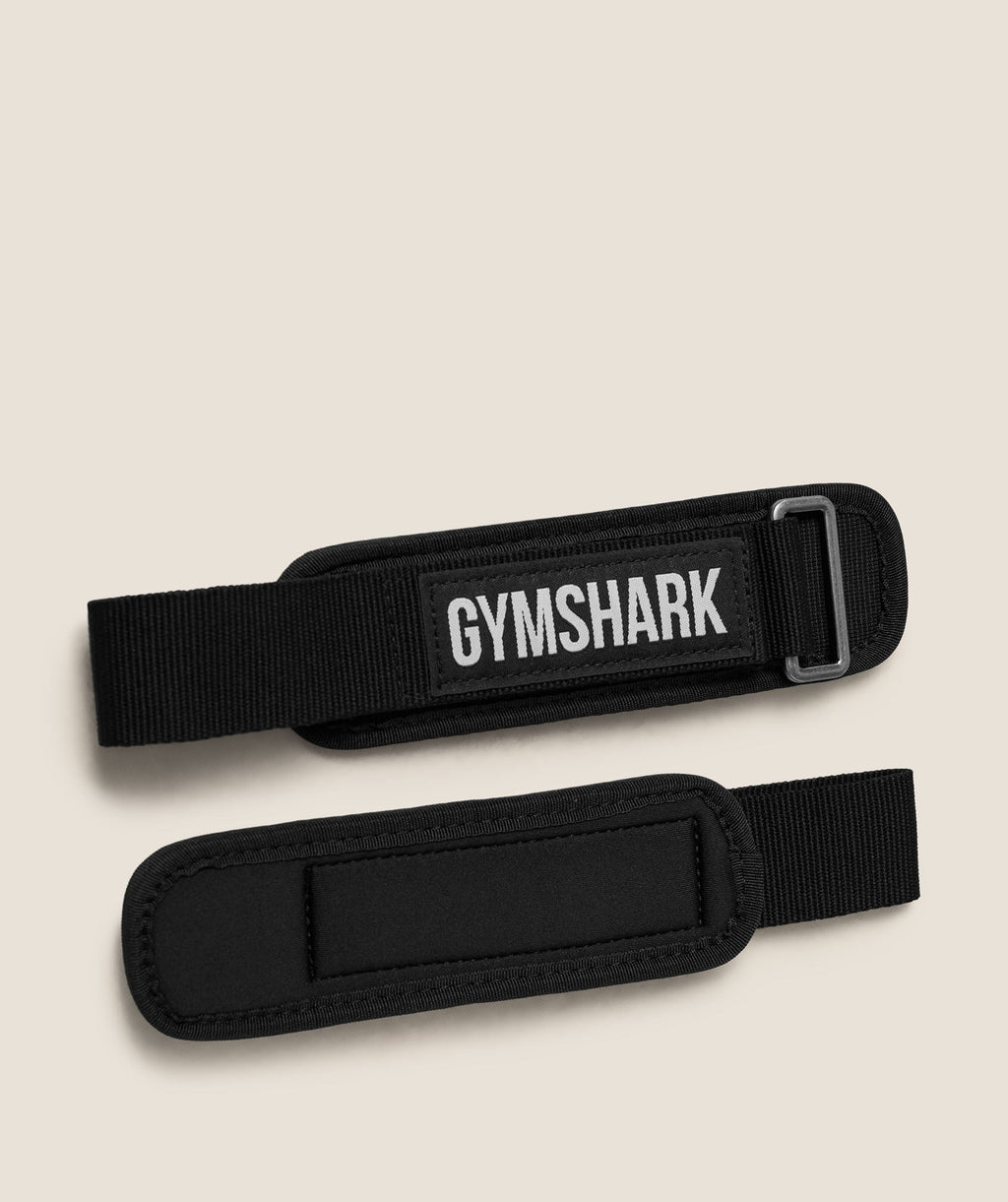 Gymshark Hybrid Training Wrist Straps - Black - 2