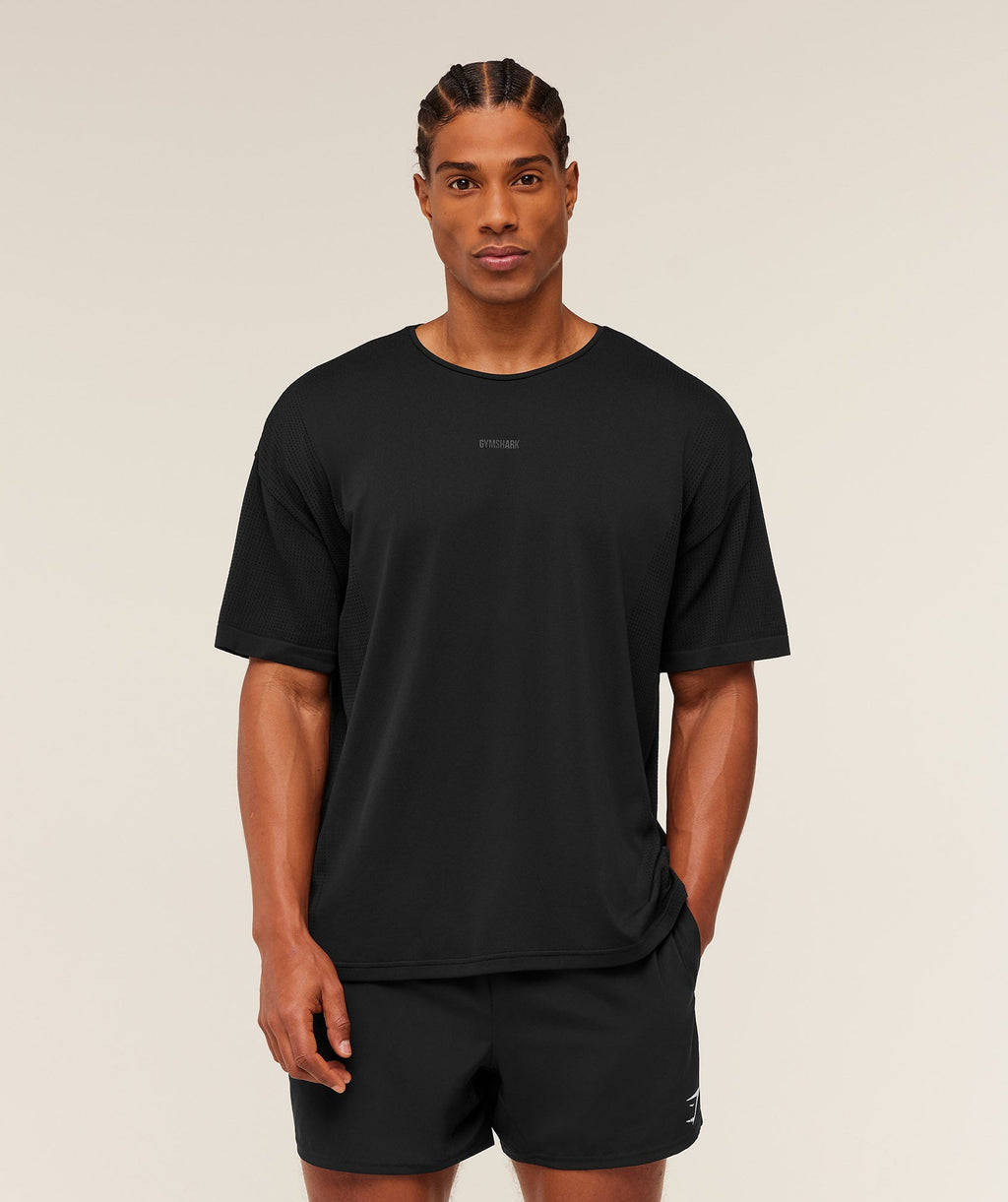 Gymshark Distance Seamless T-Shirt - Black - 4