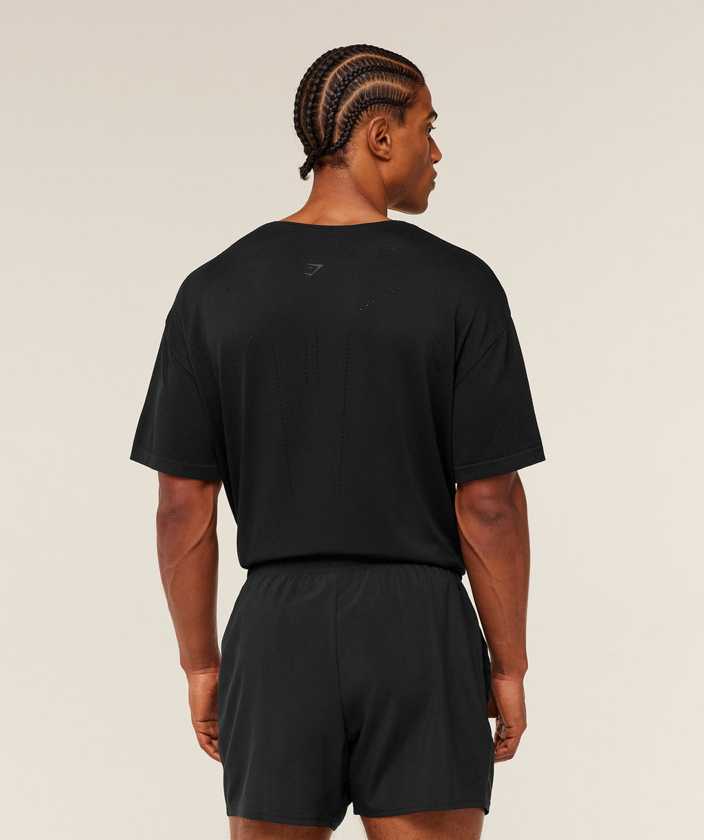 Gymshark Distance Seamless T-Shirt - Black - 2