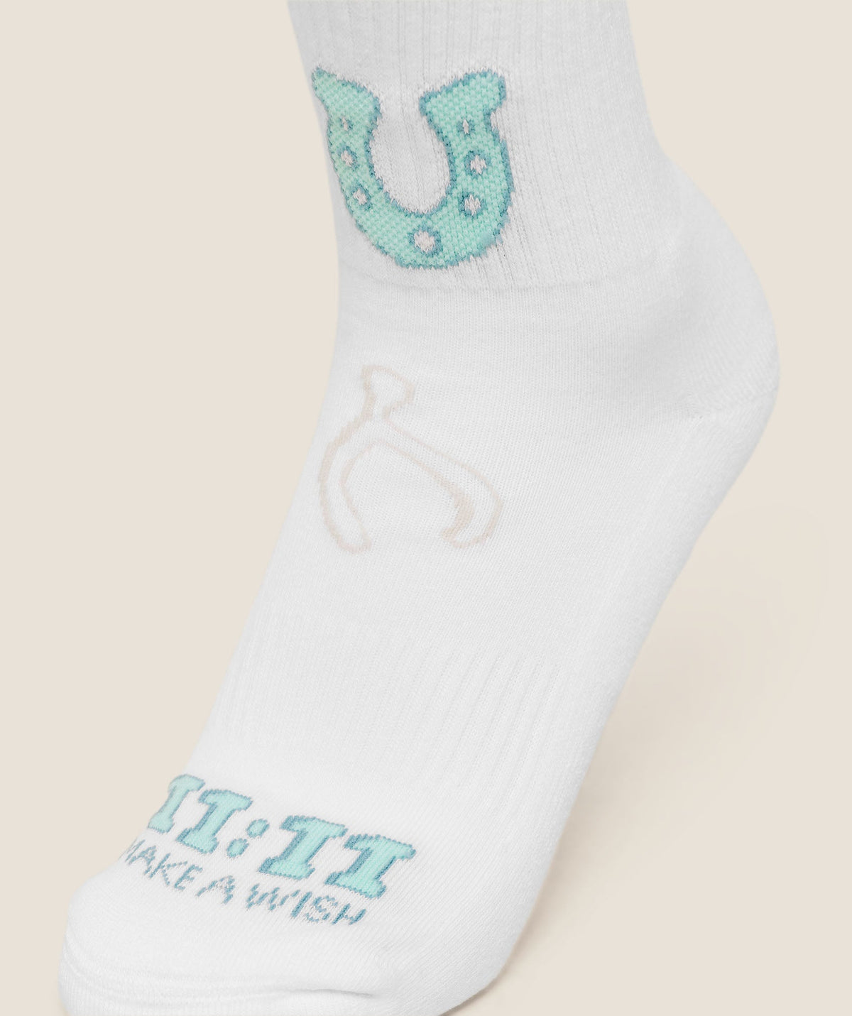 Gymshark Lucky Graphic Crew Socks 3pk - White - 4