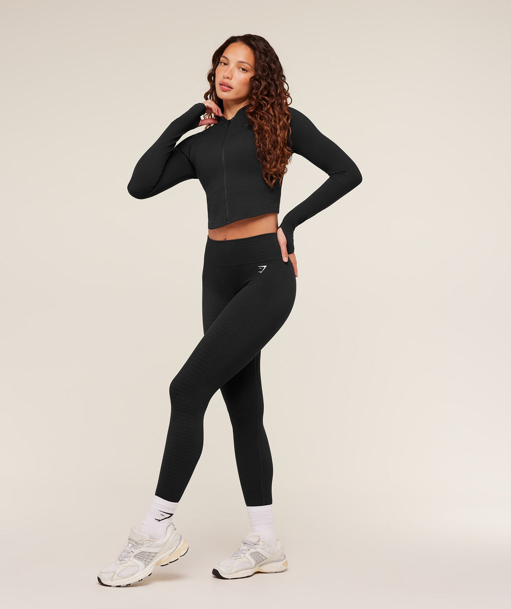 Gymshark Steel Seamless Leggings - Black - 4