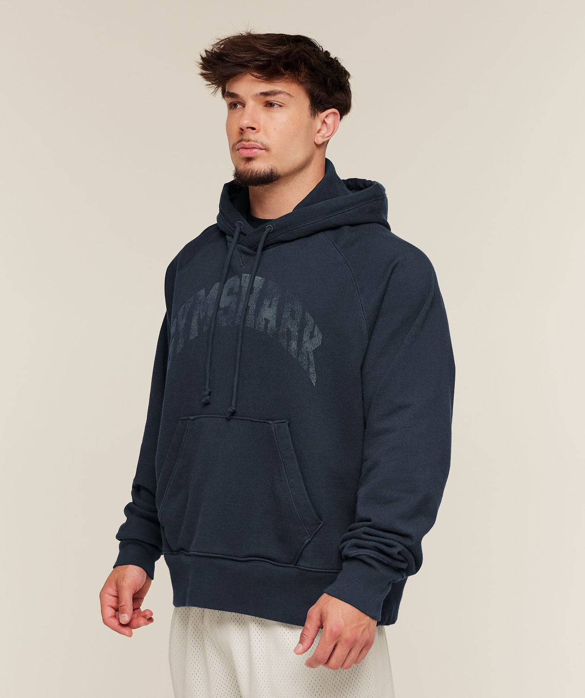 Gymshark Retro Collegiate Graphic Hoodie - Heavy Blue - 3