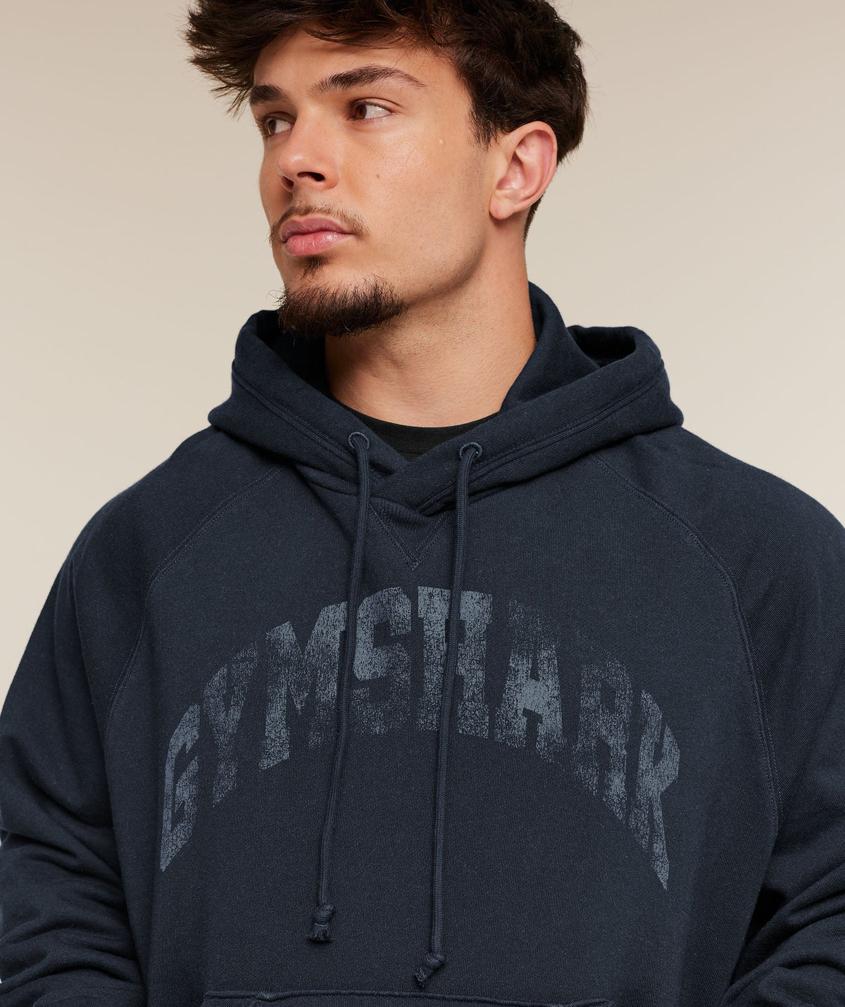 Gymshark Retro Collegiate Graphic Hoodie - Heavy Blue - 5