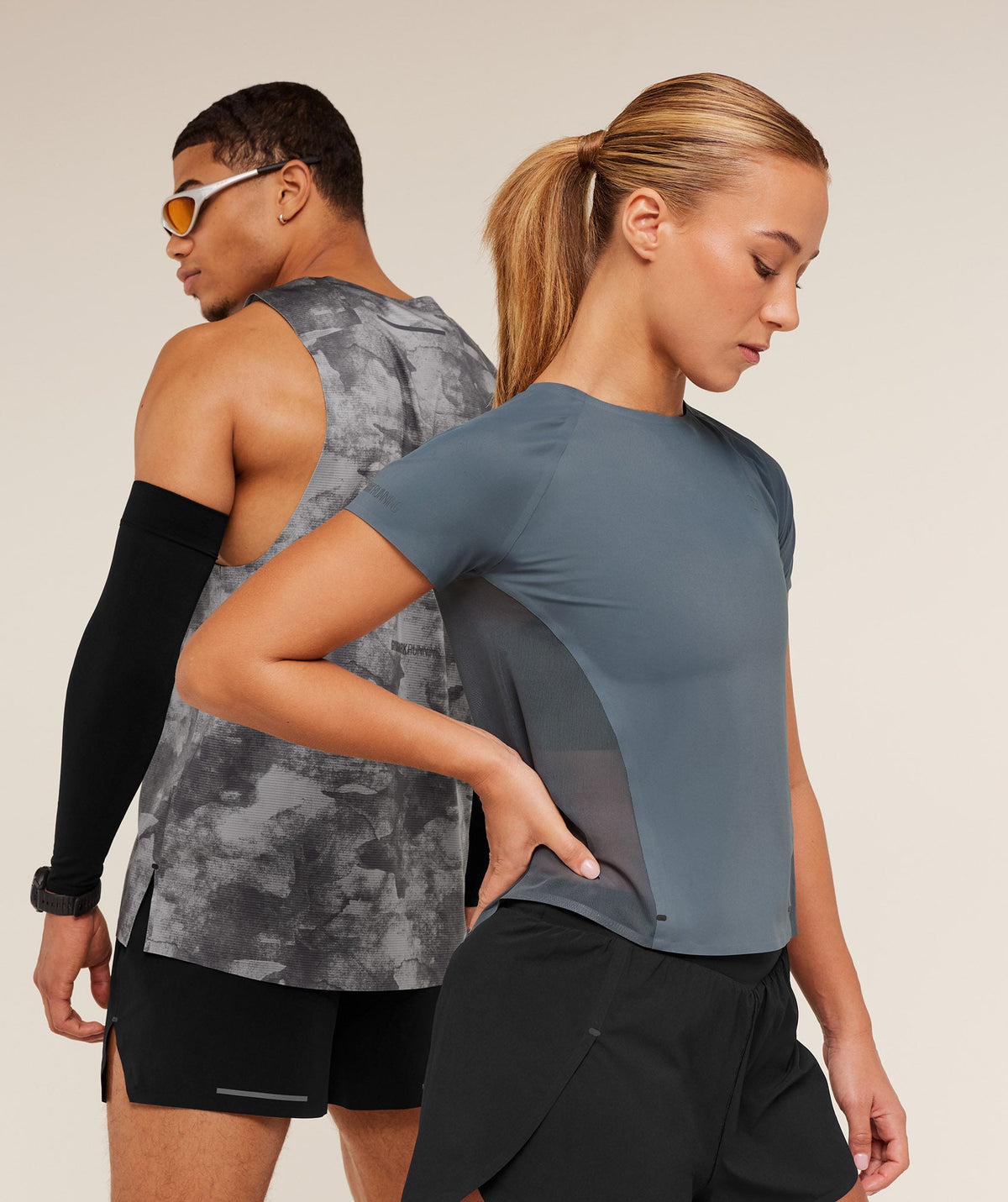 Gymshark Running Elite Tank - Smokey Grey/Black - 5