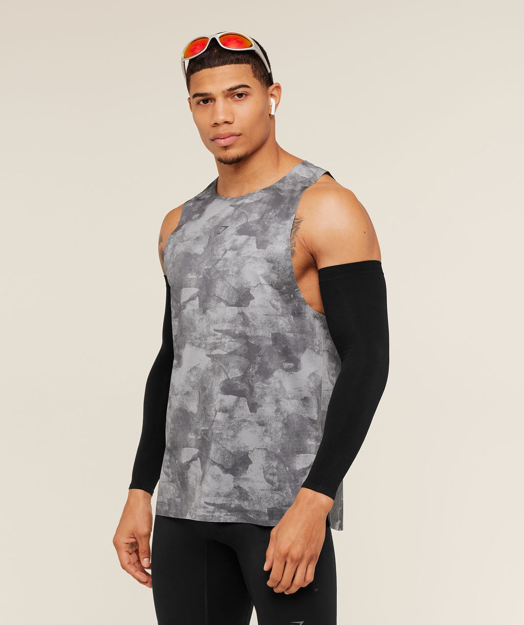 Gymshark Running Elite Tank - Smokey Grey/Black - 3