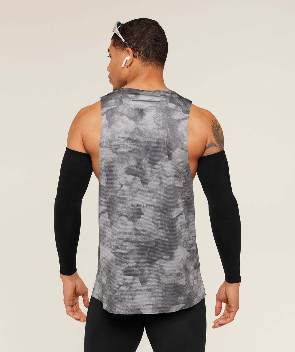 Gymshark Running Elite Tank - Smokey Grey/Black - 2