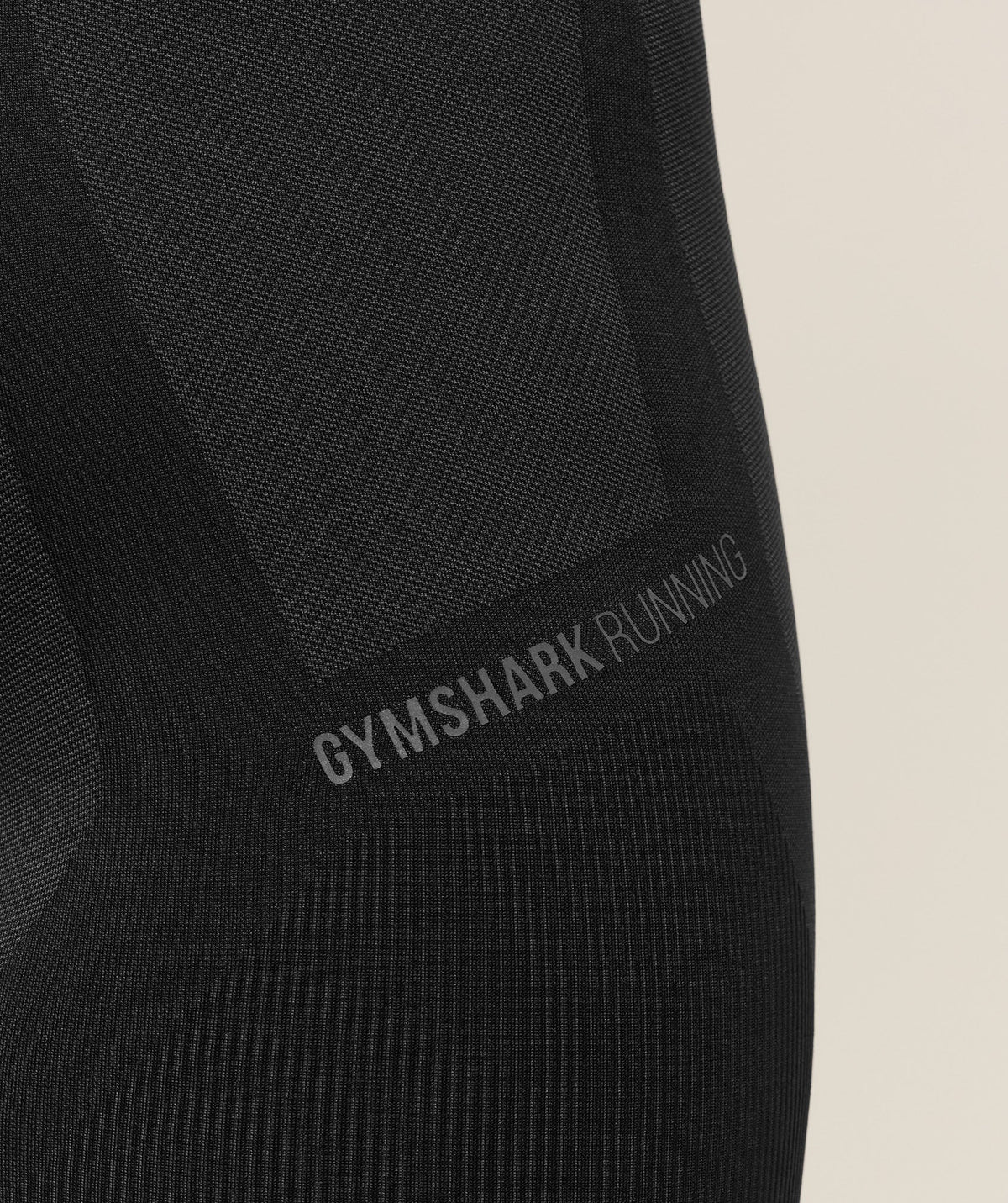 Gymshark Seamless Running Half Tight - Black/Onyx Grey - 5