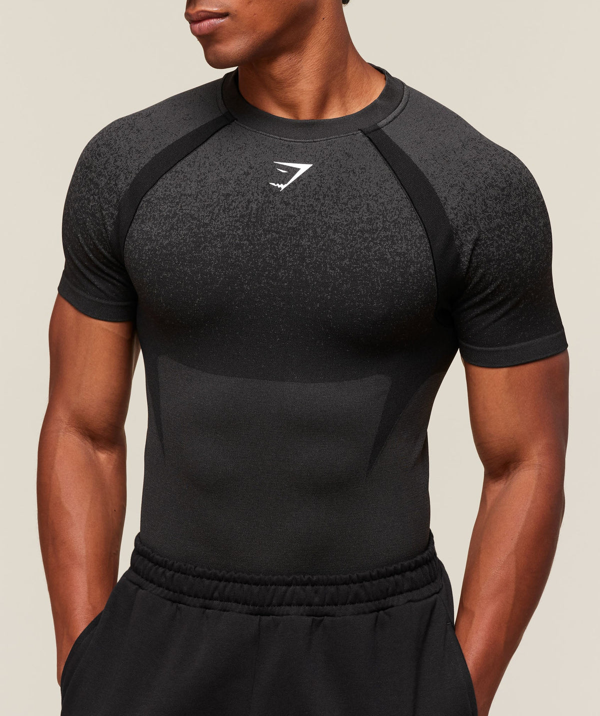 Gymshark Shadow Seamless T Shirt - Black - 4