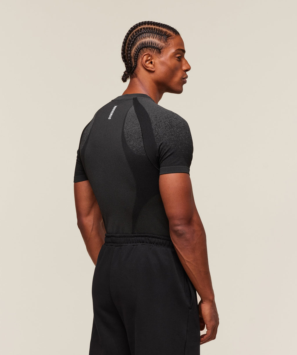 Gymshark Shadow Seamless T Shirt - Black - 2