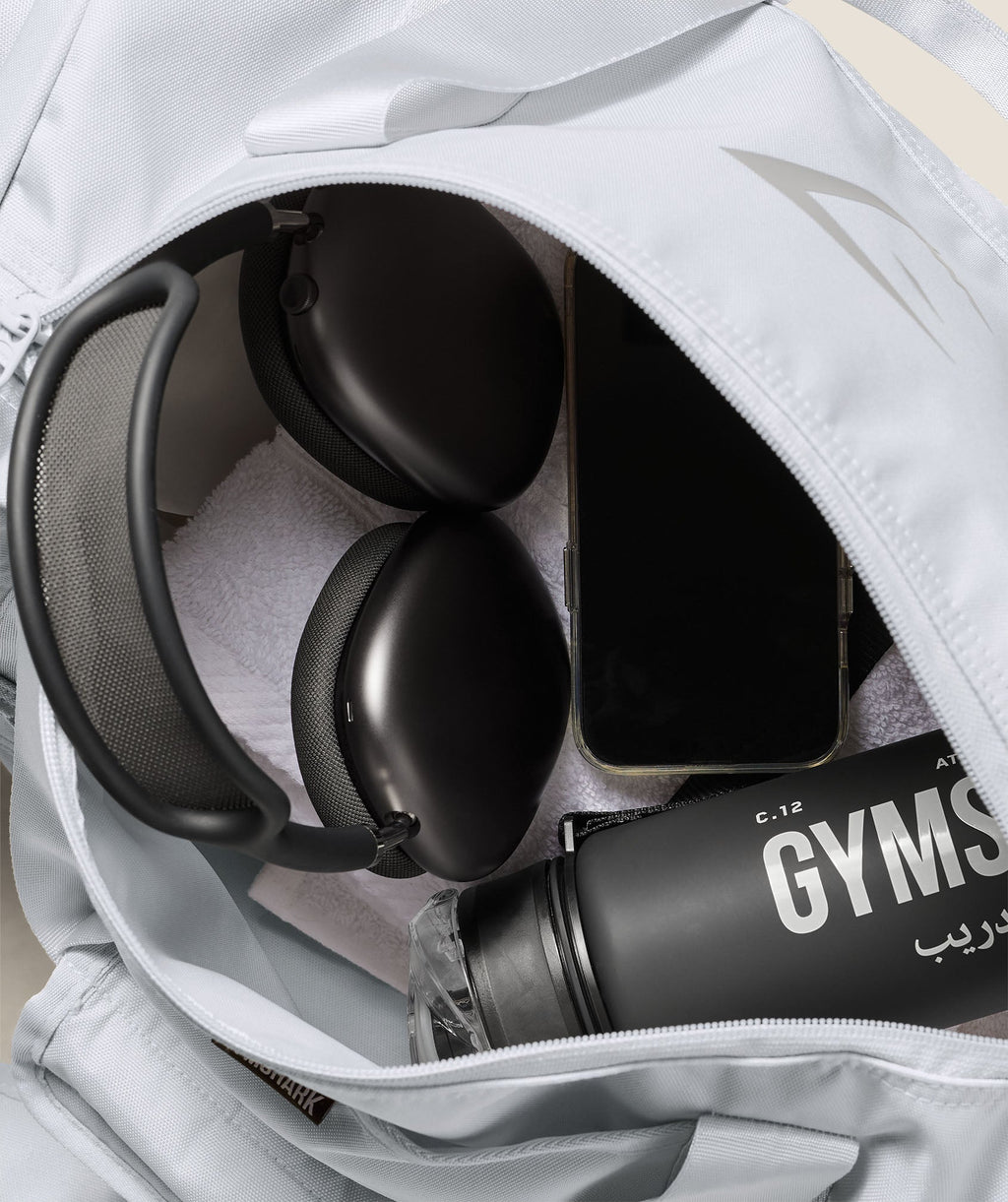 Gymshark Sharkhead Holdall - Metal Grey - 7