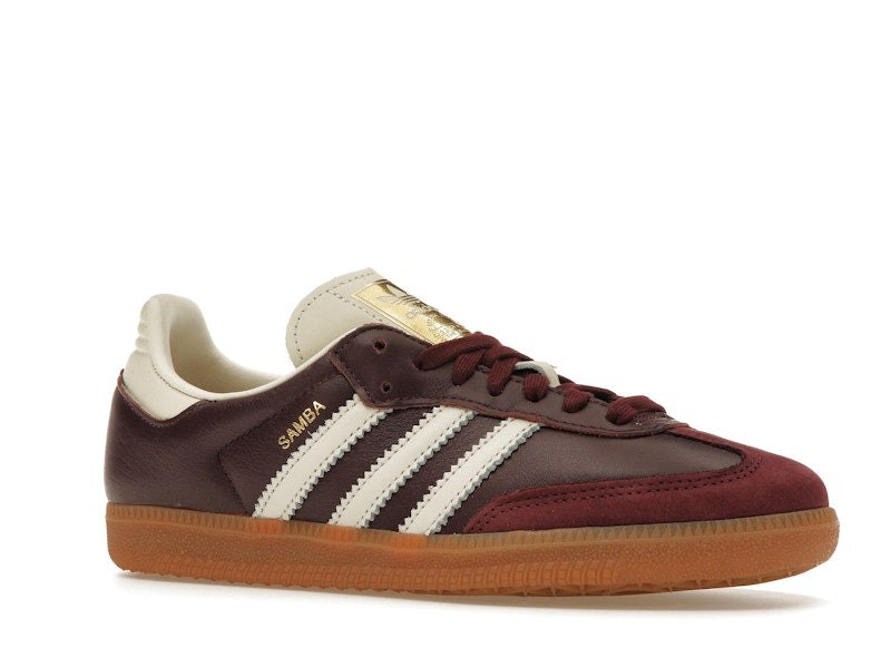 adidas Samba OG - Maroon Gold Metallic (Women's)