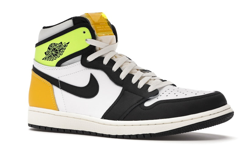 Jordan 1 Retro High - White Black Volt University Gold