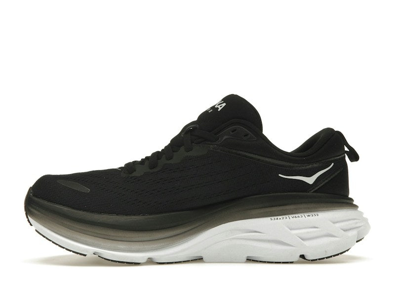 Hoka One One Bondi 8 - Black White (Women's)