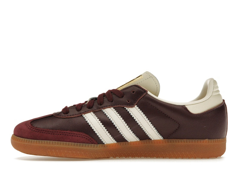 adidas Samba OG - Maroon Gold Metallic (Women's)