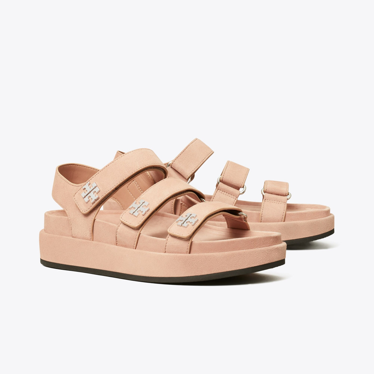 Tory Burch Kira Sport Triple-Strap Sandal - Malva / Silver