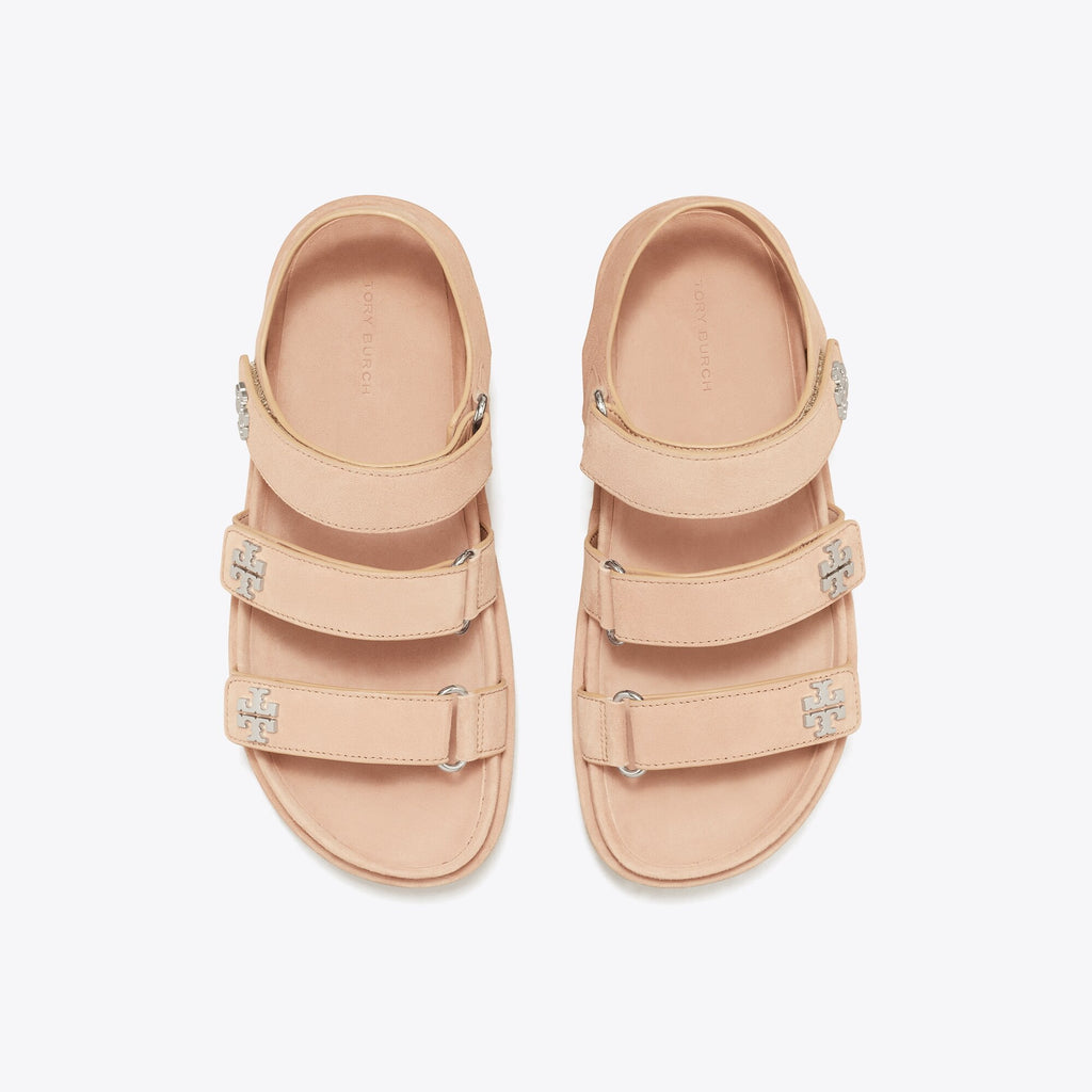 Tory Burch Kira Sport Triple-Strap Sandal - Malva / Silver - 4