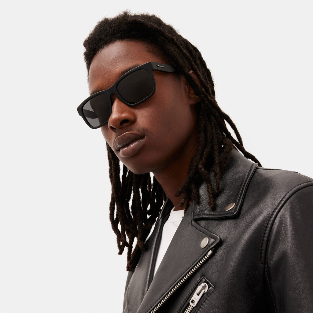 Coach Square Sunglasses - Matte Black