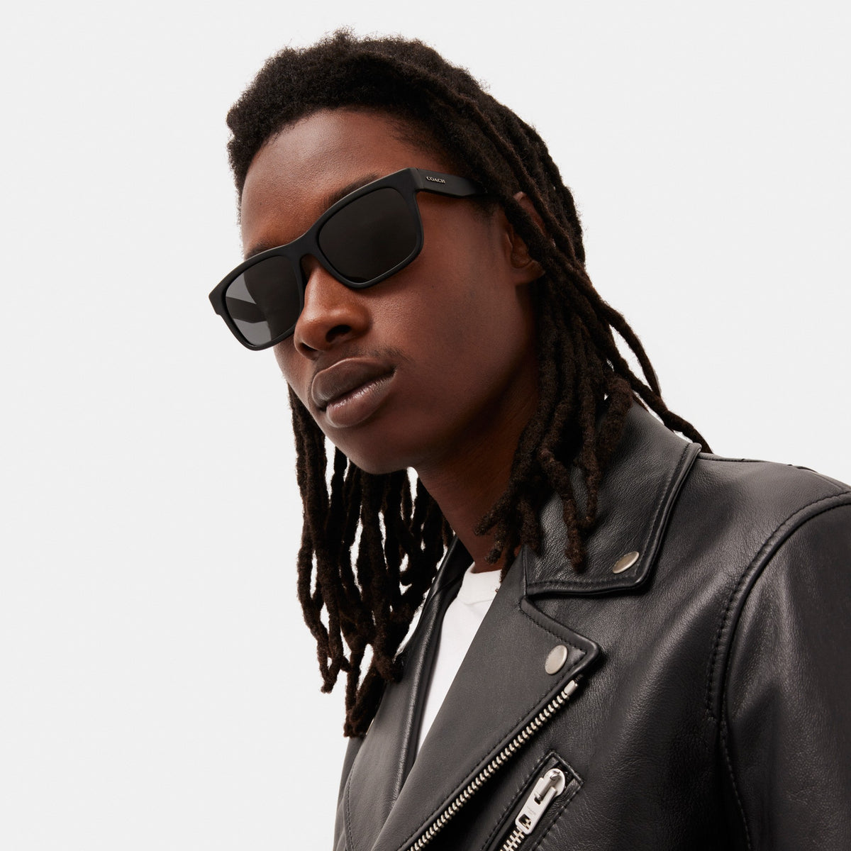 Coach Square Sunglasses - Matte Black
