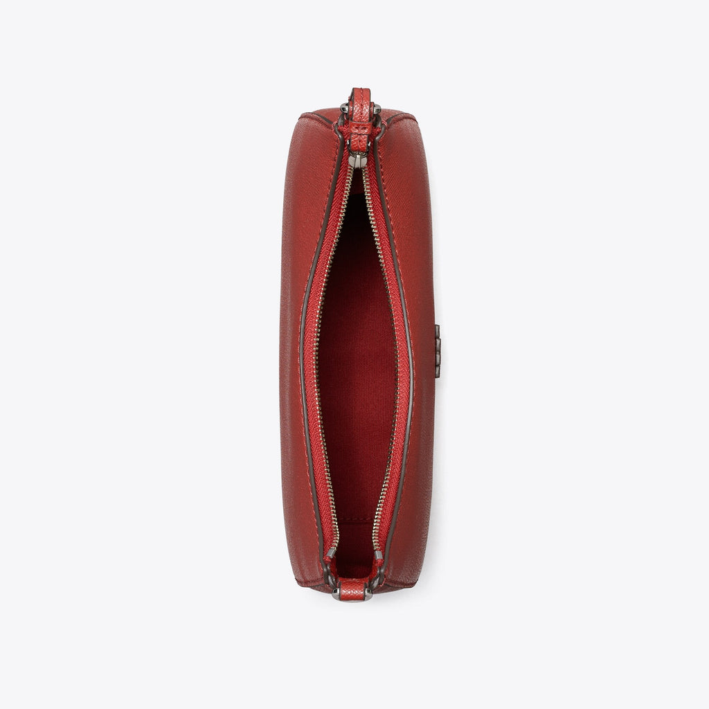 Tory Burch Leather Convertible Crossbody Bag - Red - 4