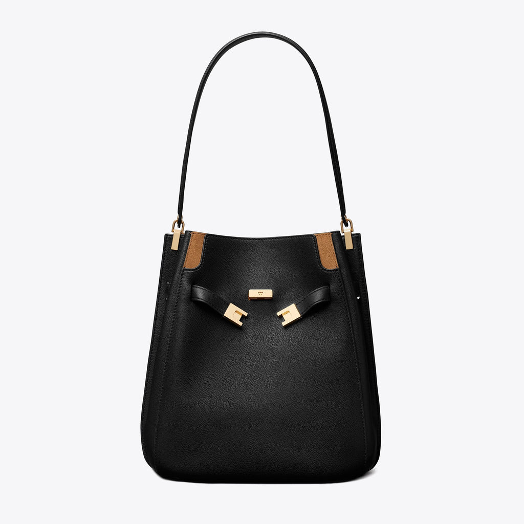 Tory Burch Lee Radziwill Bucket Bag - Black - 3
