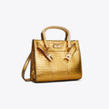 Tory Burch Lee Radziwill Snake Bag - Gold