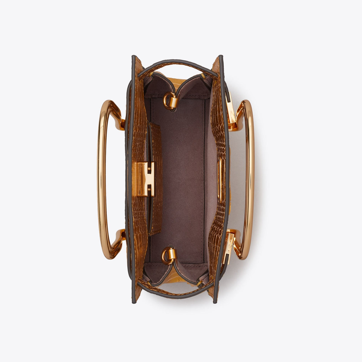 Tory Burch Lee Radziwill Snake Bag - Gold - 4