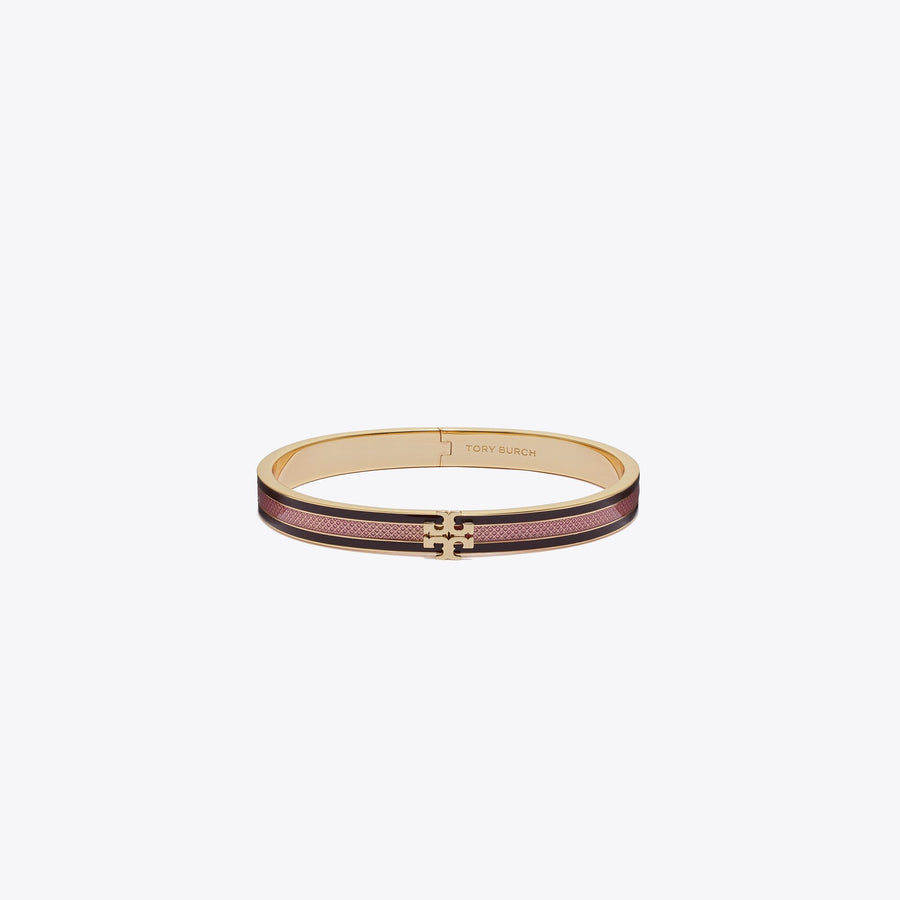 Tory Burch Medium Icon Striped Enamel Bracelet