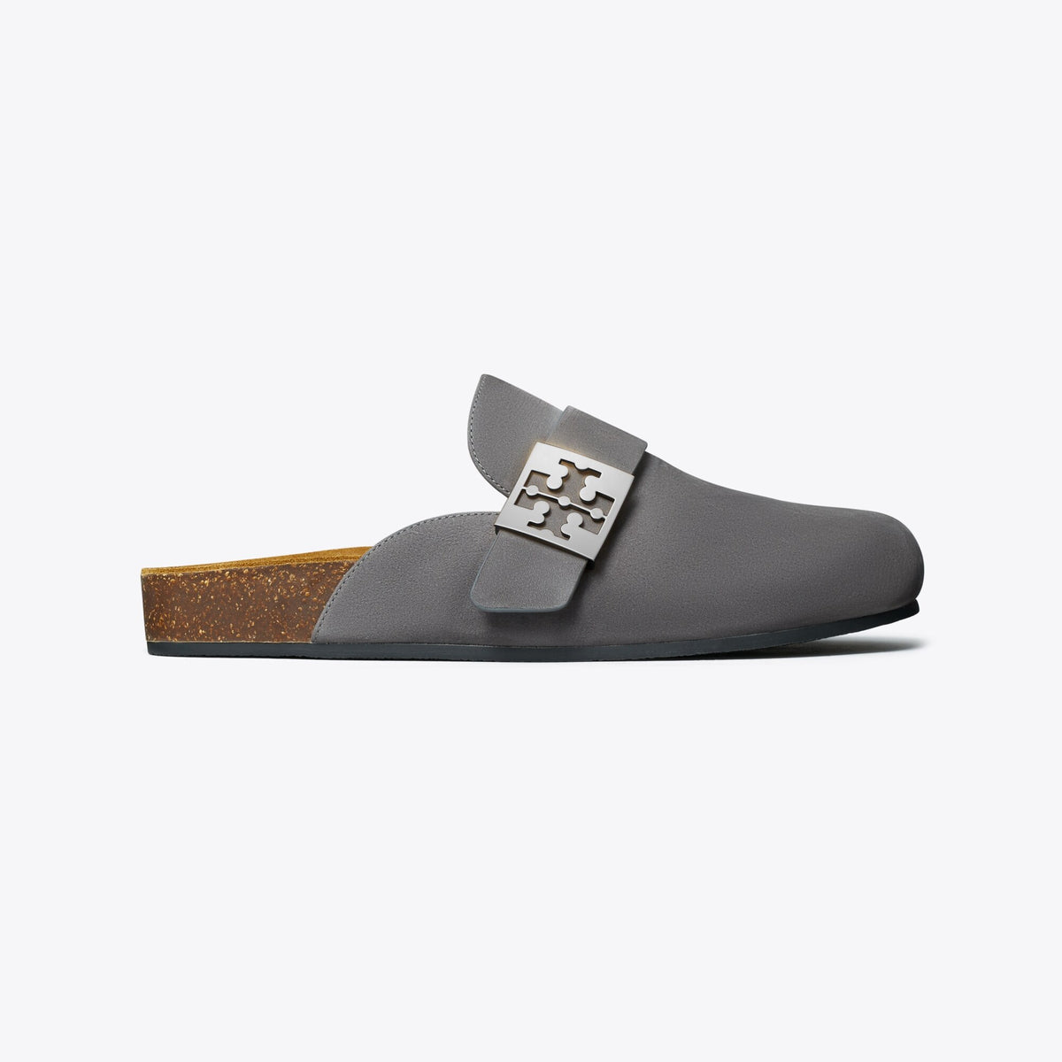 Tory Burch Mellow Mule - Charcoal Gray / Silver - 2