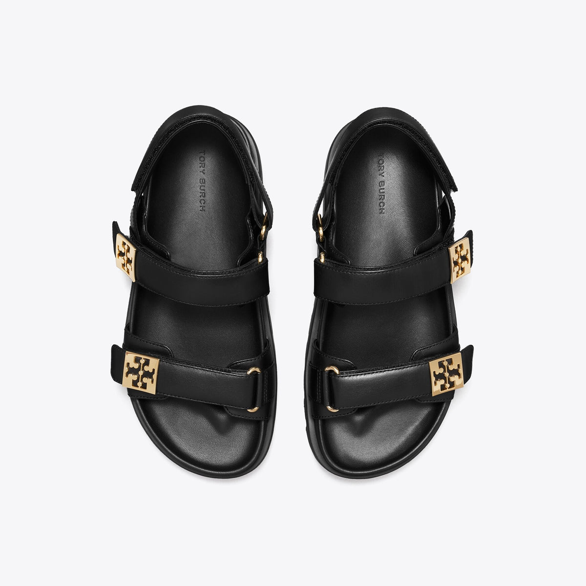Tory Burch Mellow Sport Sandal - Perfect Black / Gold - 5