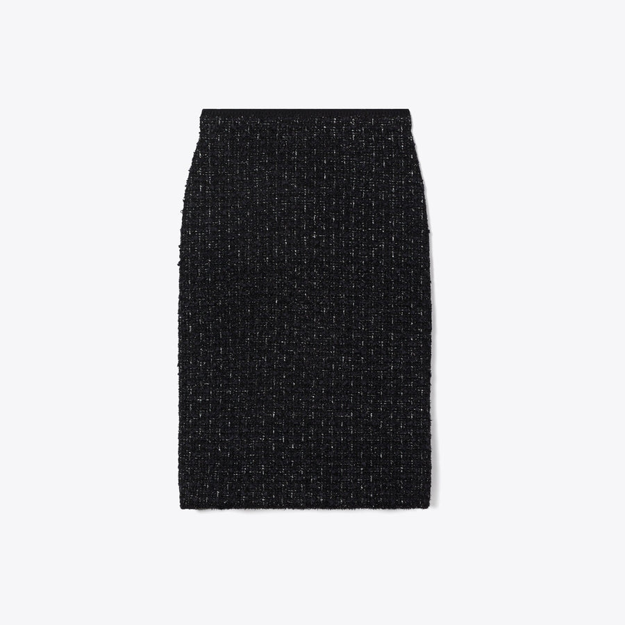Tory Burch Metallic Tweed Skirt