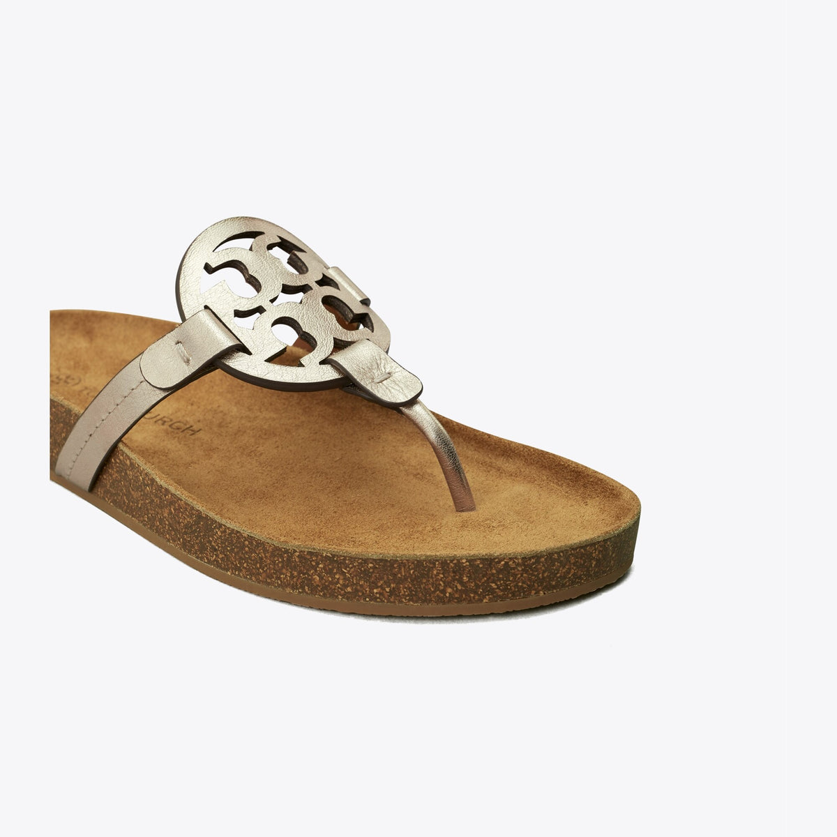 Tory Burch Miller Cloud Sandal - Spark Gold / Natural - 4
