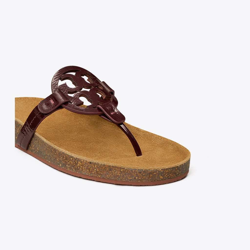 Tory Burch Miller Cloud Sandal - Plum / Natural - 4