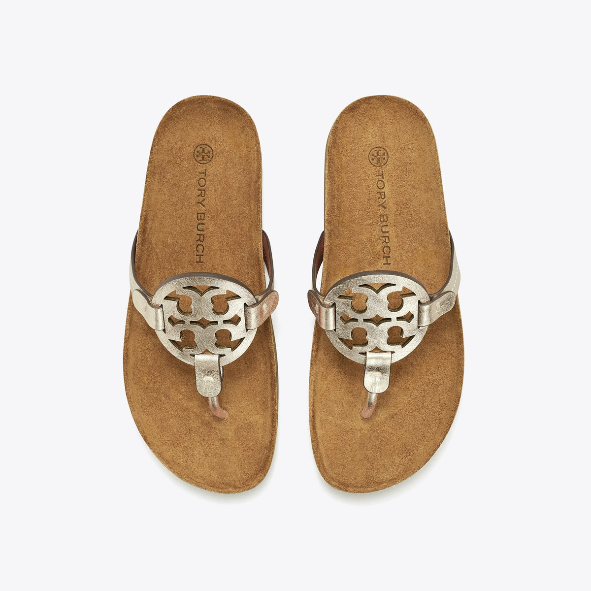 Tory Burch Miller Cloud Sandal - Spark Gold / Natural - 5