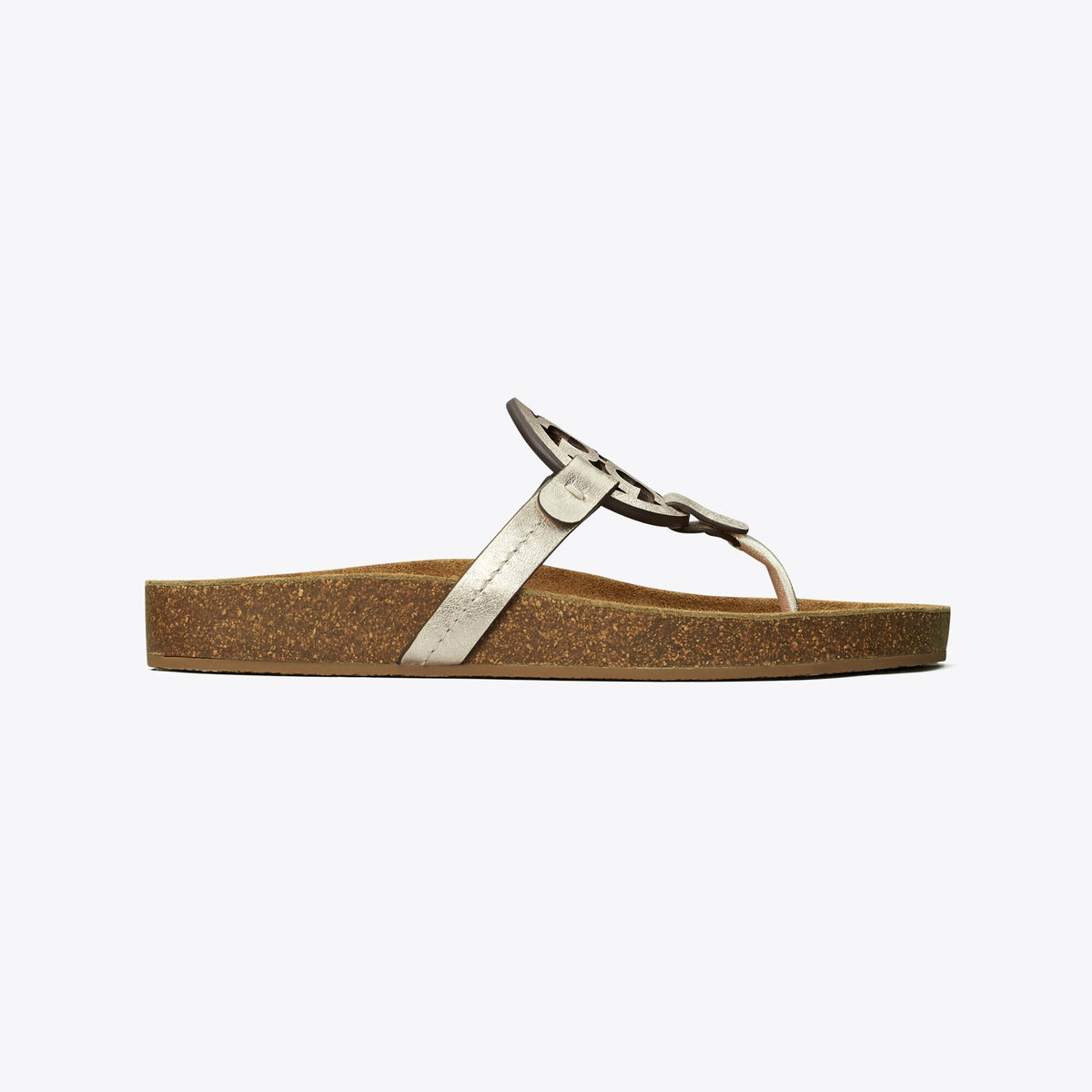 Tory Burch Miller Cloud Sandal - Spark Gold / Natural - 3