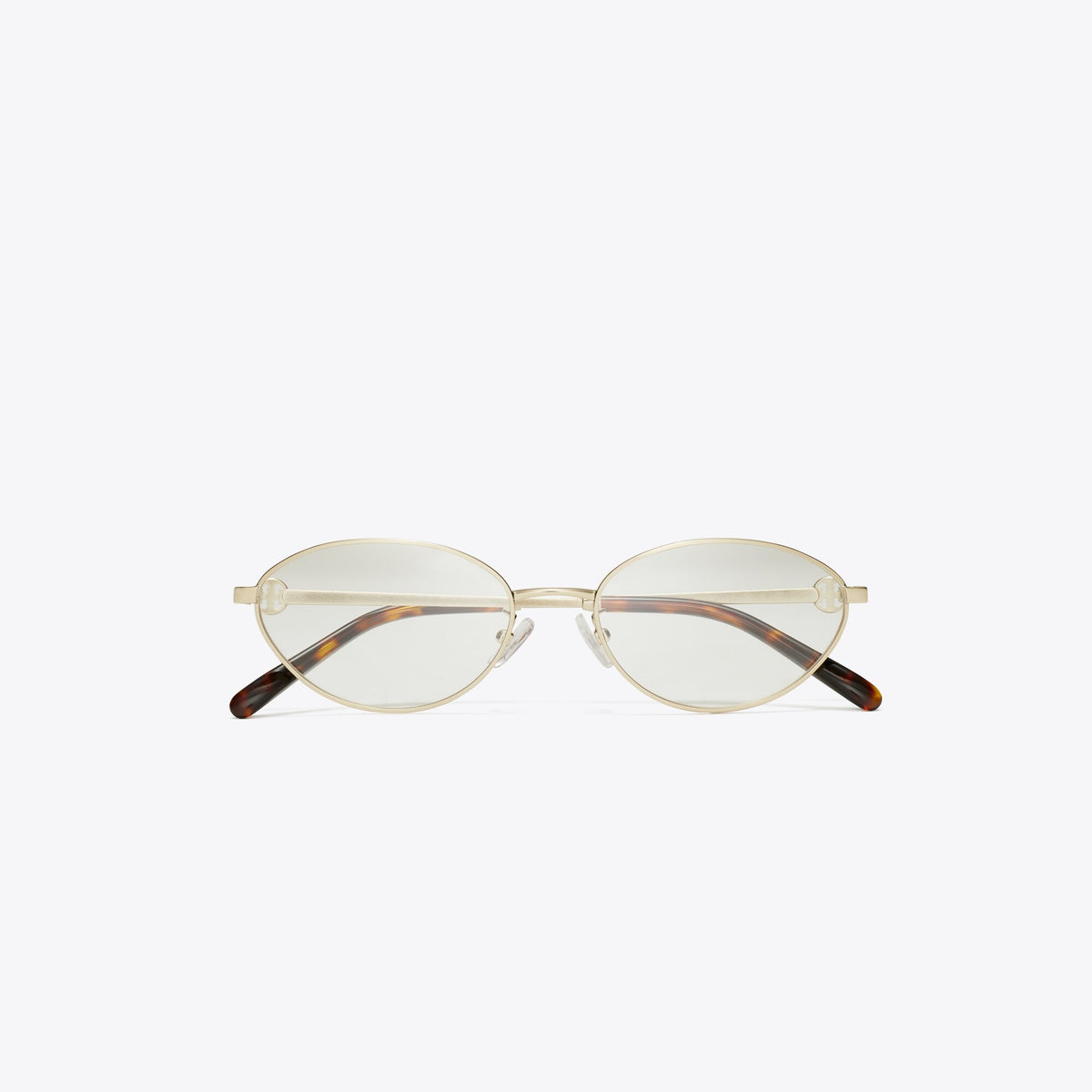 Tory Burch Miller Metal Oval Eyeglasses - Shiny Light Gold - 3