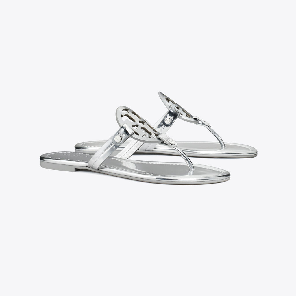 Tory Burch Miller Metallic Sandal - Platinum