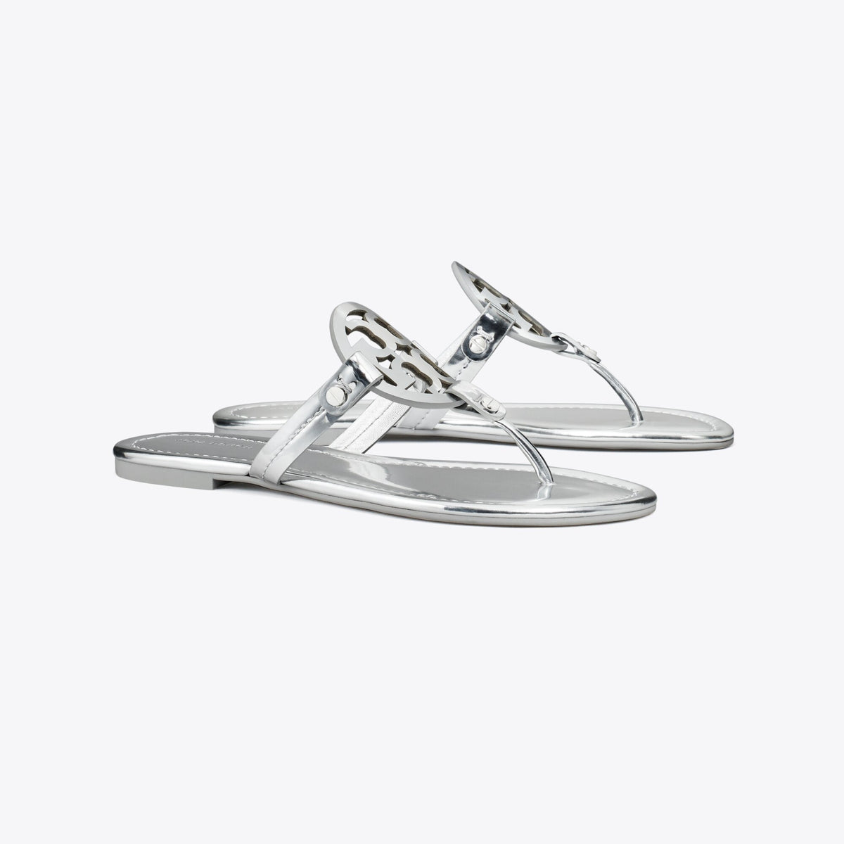 Tory Burch Miller Metallic Sandal - Platinum