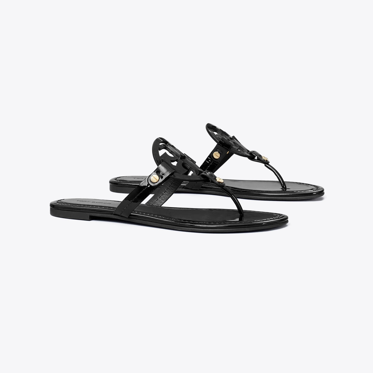 Tory Burch Miller Patent Sandal - Perfect Black