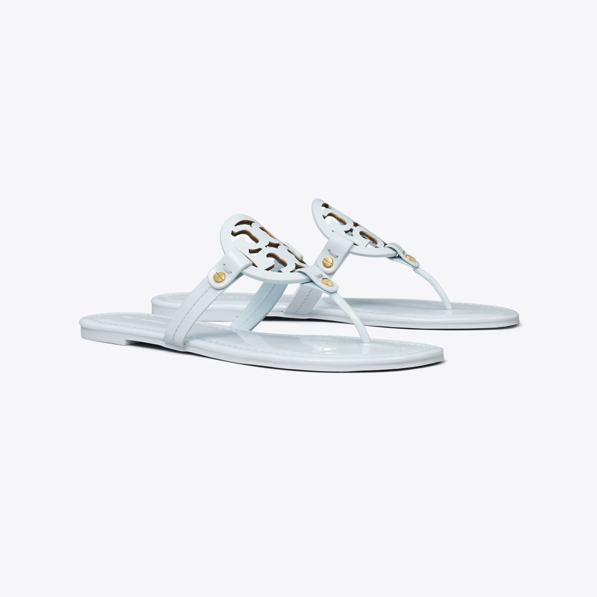 Tory Burch Miller Patent Sandal - Ice Blue