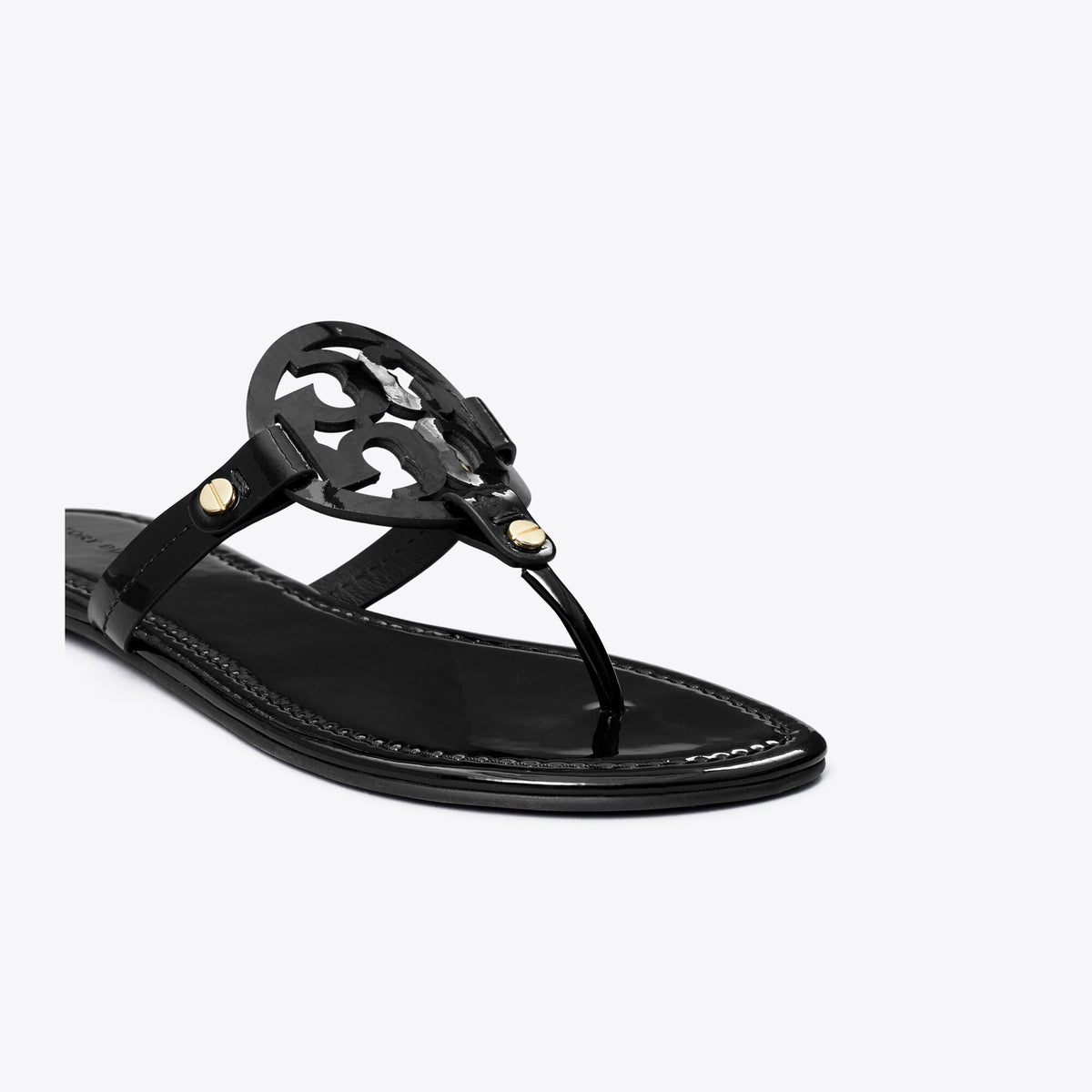 Tory Burch Miller Patent Sandal - Perfect Black - 4